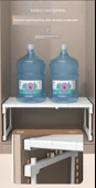 Ayarlanabilir Gardırop Rafı - Uzunluk 27-38 cm, Genişletilmiş 48 cm, Yükseklik 32 cm - 9