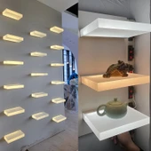 Akrilik Duvar Rafı - Yüzeye Monte - 1 Metre Profil - 5