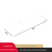 Penceresiz Banyo Rafı Mutfak Tezgahı - Pencere Önü Uzatma Plakası 60x20 cm - 1