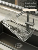 Duvara Monte Mutfak Saklama Sepeti - Büyük Boy Şeffaf Dalgalı Desenli ve Delikli - 2 Adet thumbnail 4