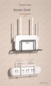 Duvara Monte Router Saklama Kutusu Rafı - Siyah Büyük Router Rafı - 7