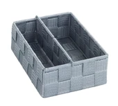 Saban 2 Bölmeli, Mutfak Düzenleyici Sepet Gri 13 x 6 x 18 cm - 1