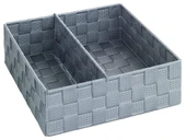 Saban 2 Bölmeli, Mutfak Düzenleyici Sepet Gri 26x 9 x 26 cm - 1