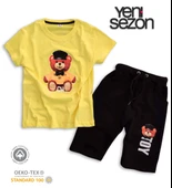 Triliya Pamuklu Unisex Çocuk Kapri Takımı (Cepli & Kordonlu, 3-12 Yaş) TRL-34 - 1