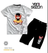 Triliya Pamuklu Unisex Çocuk Kapri Takımı (Cepli & Kordonlu, 3-12 Yaş) TRL-34 - 2