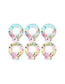 Lucky Art Peony Desenli 6 lı Bone China Porselen Kahve Fincanı seti 100 ml LYBA 038 - 1