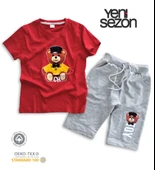 Triliya Pamuklu Unisex Çocuk Kapri Takımı (Cepli & Kordonlu, 3-12 Yaş) TRL-34 - 3