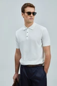 Edwın Erkek Modal Karışımlı Polo Yaka Tişört Kırık Beyaz - 4