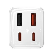 Baseus GaN6 Pro 65 W Beyaz Type-C Kablolu Hızlı Şarj Aleti - 3