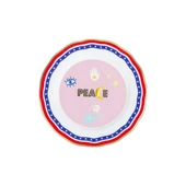 Baci Milano Mamma Mia Peace Yazılı Tabak 22 Cm - 1