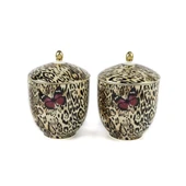 Mikasa Moor Bianco Leopar 2li Kavanoz 13x18 cm - 1