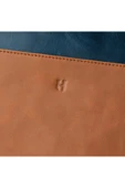 Beverly Kadın Lacivert Taba Deri Cepli Fermuarlı Rfid Korumalı Portföy Çanta - 4