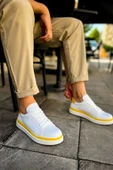 TB979 Santoni GBT Spor Erkek Ayakkabı BEYAZ/SARI - 3