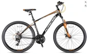 KRON TX 100 28 JANT 21 VİTES HİDROLİK DİSK FREN FULL SHIMANO 16" Mat Siyah-Gri/Turuncu ŞEHİR BİSİKLETİ - 2