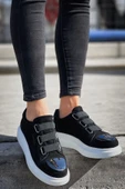 TB251 SBT Mirror Suede Kadın Ayakkabı SIYAH - 3
