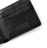Eldridge Erkek Siyah Deri İnce Tasarım Çok Bölmeli  Rfid Korumalı Cüzdan - 2