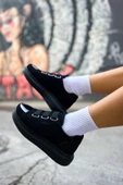 TB251 SST Mirror Suede Kadın Ayakkabı SIYAH - 1