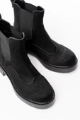 Siyah Süet Lastikli Günlük Kadın Bot - 5