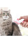 Kedi Köpek Tüy Toplayıcı Kendini Temizleyebilen Ergonomik Saplı Evcil Hayvan Tarağı - 2