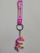 Pembe Unicorn | Şirin Figürlü Anahtarlık | Renkli Karakterler Anahtarlık - 1