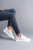 Tb152 Cool Bağcıklı Keten Erkek Günlük Spor Klasik Ayakkabı Kbt - Beyaz - 2