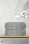 2'li Evara Banyo Havlusu - 70x140 Cm, 570gr, %100 pamuk, Spa Ve Otel Havlusu, Günlük Kullanıma Uygun - 1