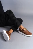 Tb161 Hippo Bağcıksız Cilt Erkek Günlük Sneaker Ayakkabı Cbt - Taba - 3