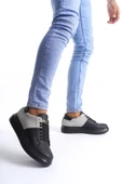 Tb151 Boost Bağcıklı Cilt Süet Erkek Günlük Sneaker Ayakkabı Csst - Siyah/gri - 3