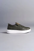 Tb161 Hippo Bağcıksız Cilt Erkek Günlük Sneaker Ayakkabı Cbt - Haki - 4