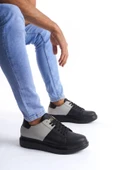 Tb151 Boost Bağcıklı Cilt Süet Erkek Günlük Sneaker Ayakkabı Csst - Siyah/gri - 1