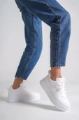 Alessı Bağcıklı Ortopedik Taban Kadın Sneaker Spor Ayakkabı Bt - Beyaz - 2