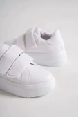 Valencıa Bağcıksız Cırt Cırtlı Ortopedik Taban Kadın Sneaker Spor Ayakkabı Bt - Beyaz - 5