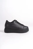 Bıana Bağcıklı Ortopedik Taban Kadın Sneaker Spor Ayakkabı St - Siyah - 6