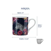 Mikasa Wild At Heart Fine China 280 ml Kupa Zebra thumbnail 3