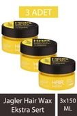 Jagler Hair Wax Ekstra Sert 150 ml 3 Adet - 1