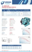 Varan VS 254 Monoblok Salyangoz Santrifüj Pompa 4 HP / 3 kW, Trifaze 380 V, 31 Mss, 45 m3/h - 3