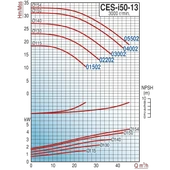 Varan CES-I 50-13-02202 İn-line Döküm Santrifüj Pompa 3 HP / 2.2 kW, Trifaze 380 V, 23 Mss, 30 m3/h - 2