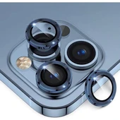 Adaman iPhone 12 Pro Max Uyumlu Kamera Mercek Lens Için Koruyucu - MAVİ - 1
