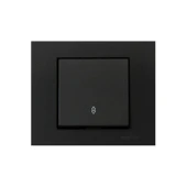 Ovivo Grano Siyah Natural Vavien Anahtar Çerçeve Dahil - 2 Adet - 1