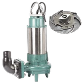 Varan CUT 1500 Parçalayıcı Bıçaklı Foseptik Dalgıç Pompa 2 HP / 1.5 kW, Monofaze 220 V, 21 Mss, 18 m3/h - 1