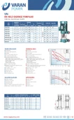 Varan VM 4-9x4 Dikey Kademeli Noril Fanlı Santrifüj Pompa 1.5 HP / 1.1 kW, Trifaze 380 V, 53 Mss, 12 m3/h - 3