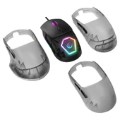 Rampage Hyalo M1 Siyah Değiştirilebilir 3 Kapaklı RGB 12000 DPI Gaming Oyuncu Mouse Rampage - 6