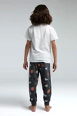 Roly Poly 3530 Garson Erkek Çocuk Bisiklet Yaka Kısa Kollu Pijama Takım - 10
