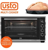 Usto 2105 Airfry Özellikli 50lt Multi Cooker Midi Fırın Beyaz - 4