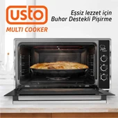 Usto 2105 Airfry Özellikli 50lt Multi Cooker Midi Fırın Beyaz - 3