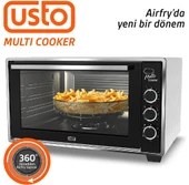 Usto 2105 Airfry Özellikli 50lt Multi Cooker Midi Fırın Beyaz - 1