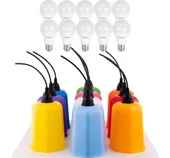 LED Ampul Beyaz Renk 9 Watt Tasarruflu 10 Lu Paket Bahçe Ağaç Fenerleri Için Uygundur - 3