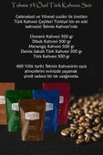 Tahmis 5'li Özel Türk Kahvesi Seti Çeşitleri 500 G -1635ten Beri - 4