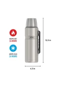 Sk2010 Stainless King Large Matte Stainless Steel 1,2 Litre Termos - 2