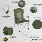 FUNKY CHAIRS Big Small Kamp Sandalyesi Çantalı Katlanabilir - 7